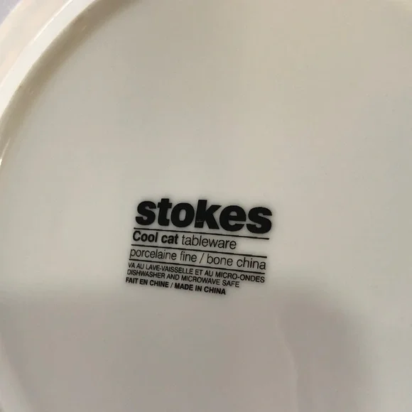 Cat Tableware Set, Three Piece, Purple - Picture 6 of 6